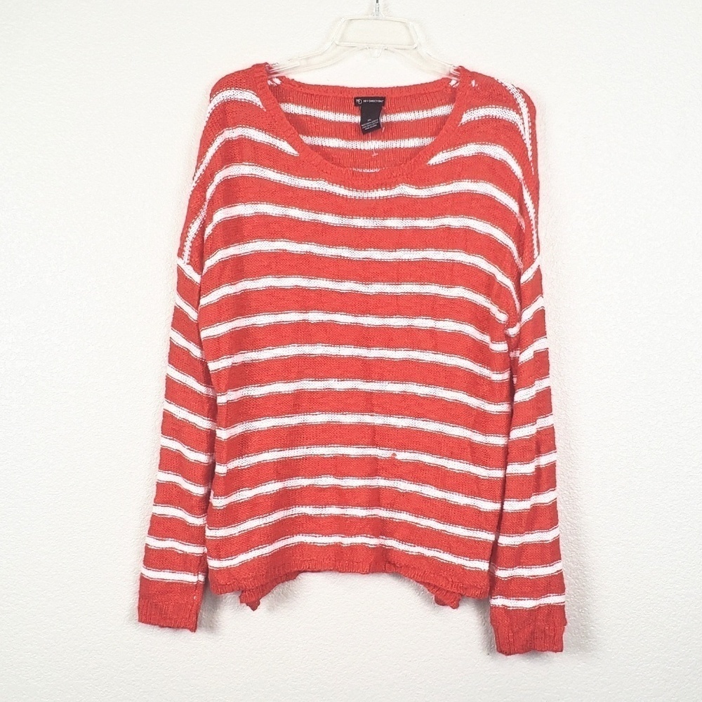 New Directions striped knit sweater
